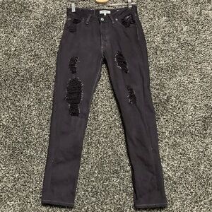 RE/DONE Levi’s Custom Dyed Distressed Jeans 25